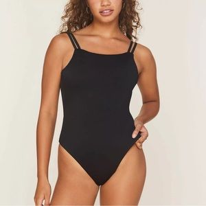 Andie The Rockaway One Piece Swimsuit Black Size Small NWT